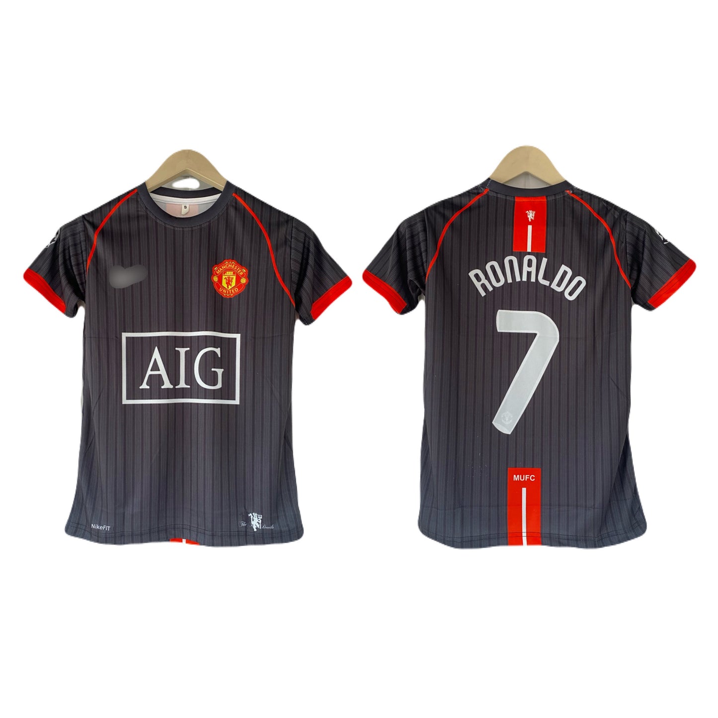 Ronaldo manchester united third Kit Half Sleeve sublimation - P2155