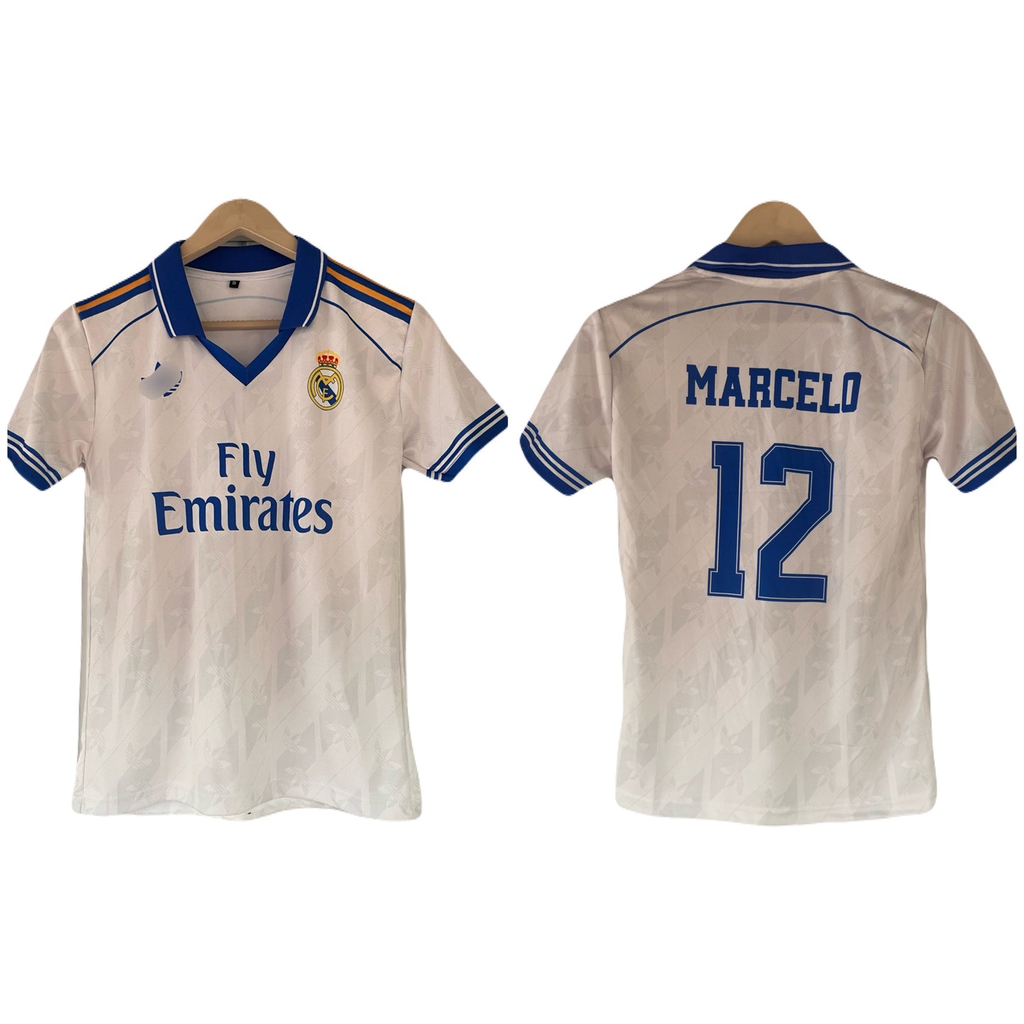 Marcelo Real madrid Home 2012 half sleeve collar jersey -