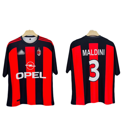 Ac milan 2000-01 Home Maldini Five sleeve P314 - bmg store