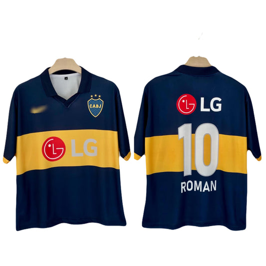 Boca juniors 2009-10 Home kit Roman Five sleeve - P819 bmg store