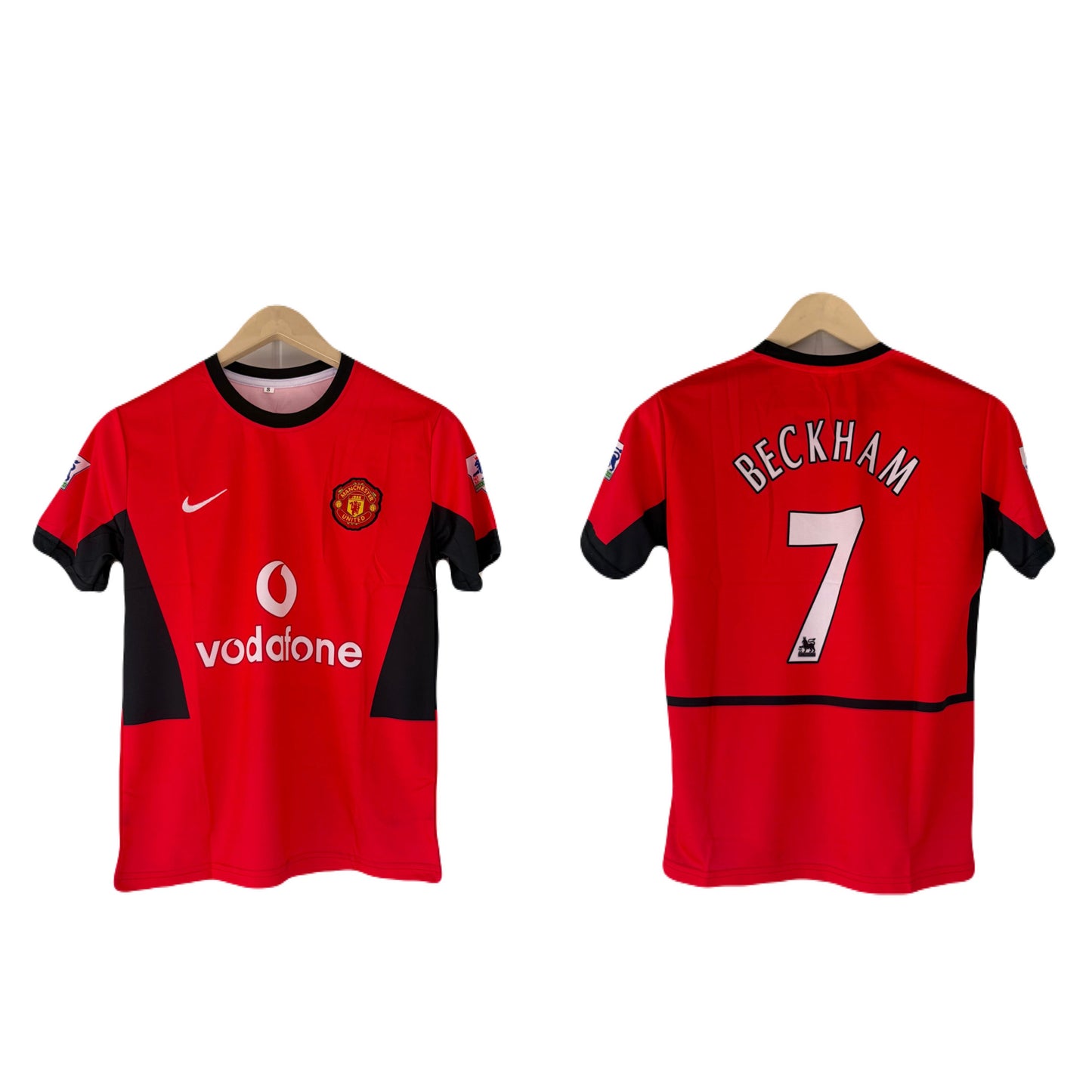 Manchester united 2004  Home jersey Beckham half sleeve embroidery - P1617