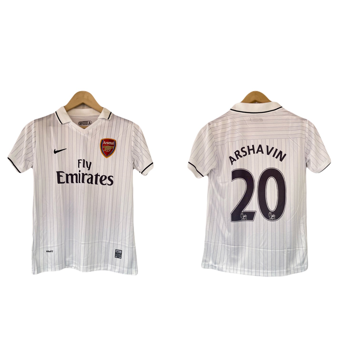 Arsenal 2006-2007 Arshavin Away  kit Half Sleeve collar Embroidery - P1560