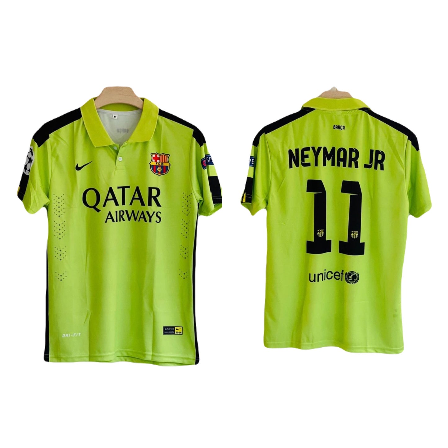 NEYMAR BARCELONA 2014-15 THIRD KIT HALF SLEEVE P500