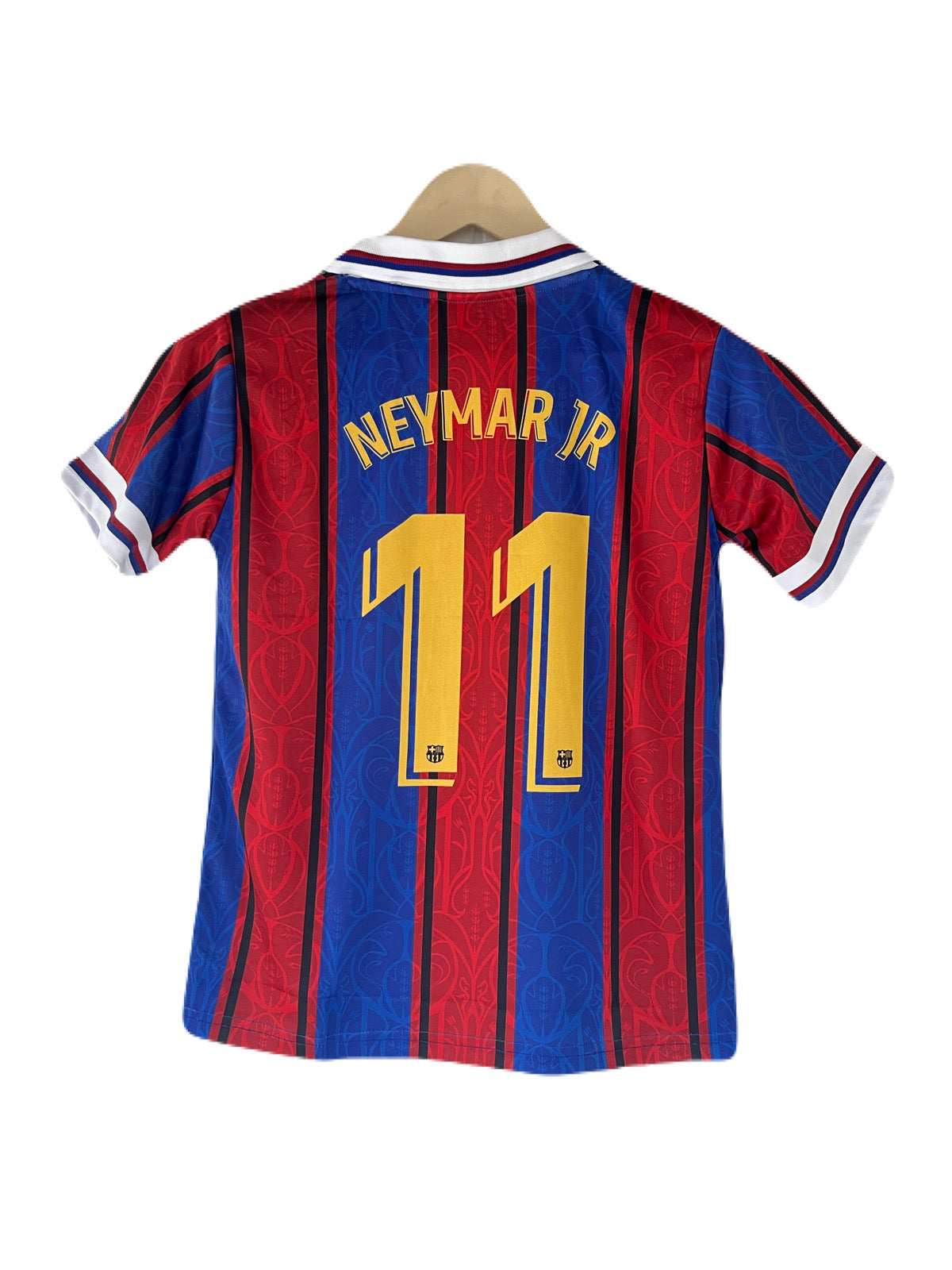 Neymar  Barcelona 125th Anniversary Kit Half Sleeve embroidery -