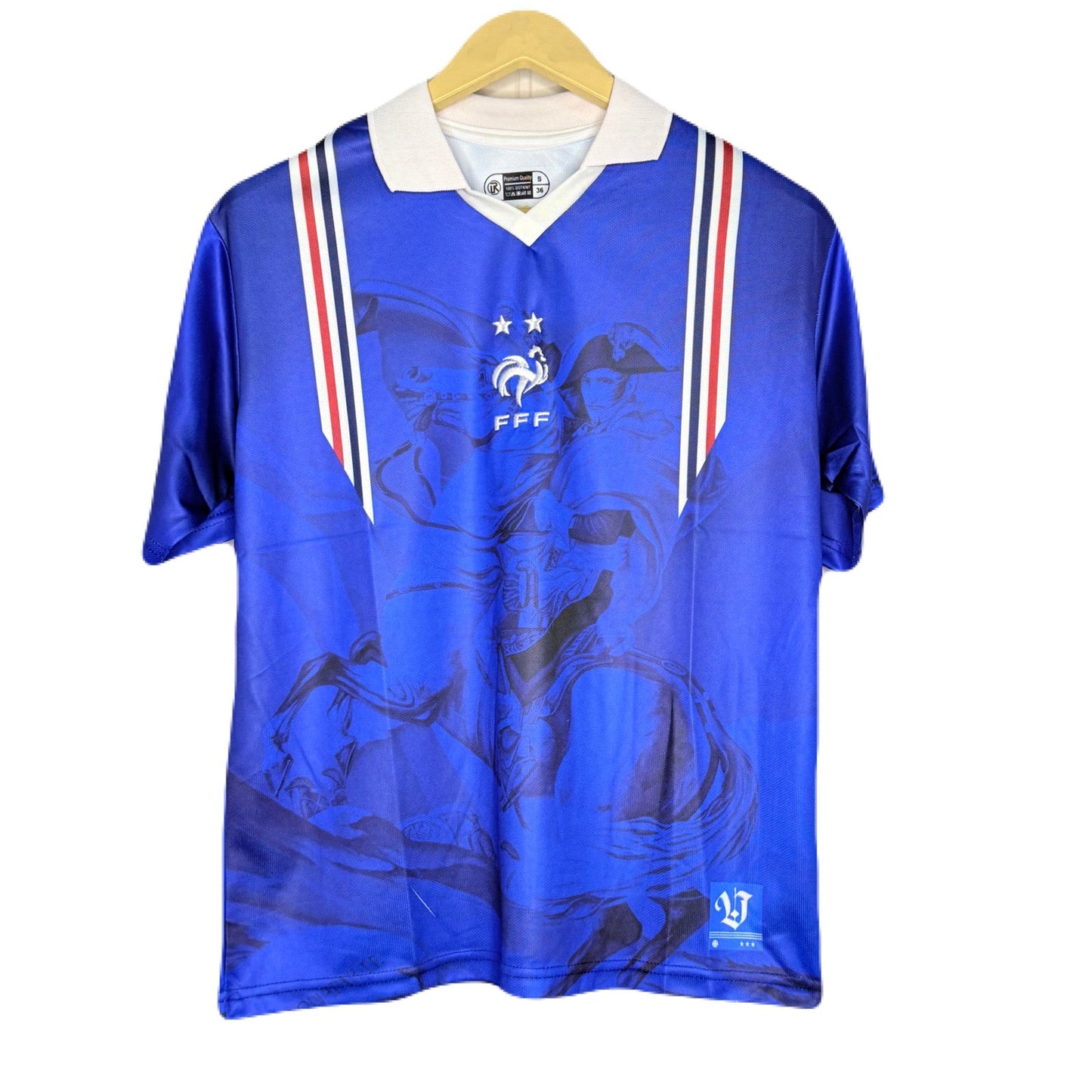 France 1996 Home Kit Back Plain Five Sleeve - P1205