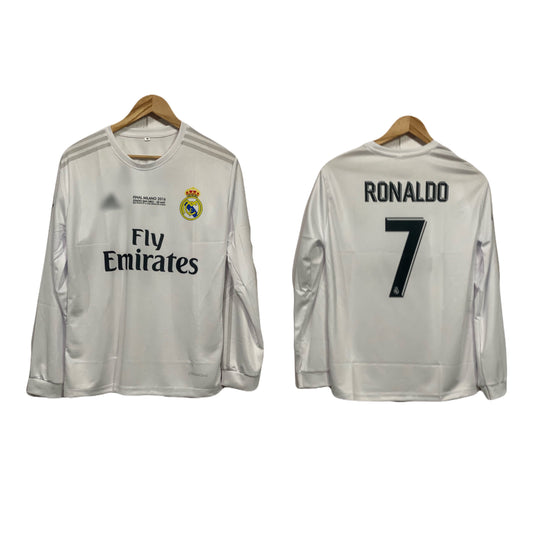 Real Madrid 2015-16 champions league final kit Ronaldo Full sleeve - bmg store