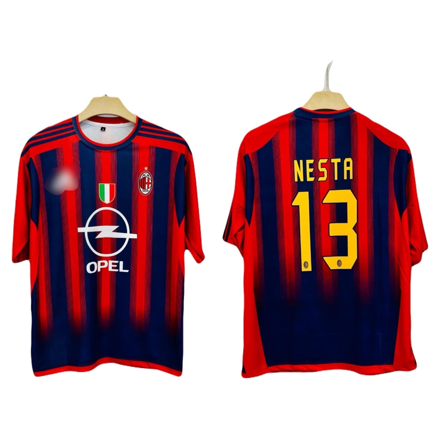 Ac Milan 2004/2005 Home kit Nesta Five sleeve round neck P80 - bmg store