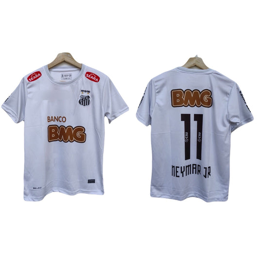 BEST RETRO JERSEY SANTOS NEYMAR WHITE HALF SLEEVE JERSEY P27 - ms retro stroe