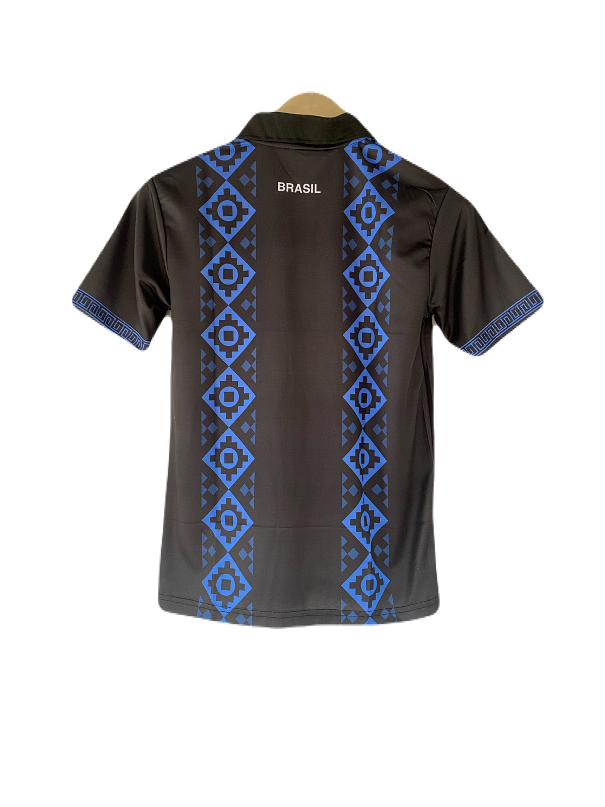 Brazil special no name edition collar  half sleeve jersey -
