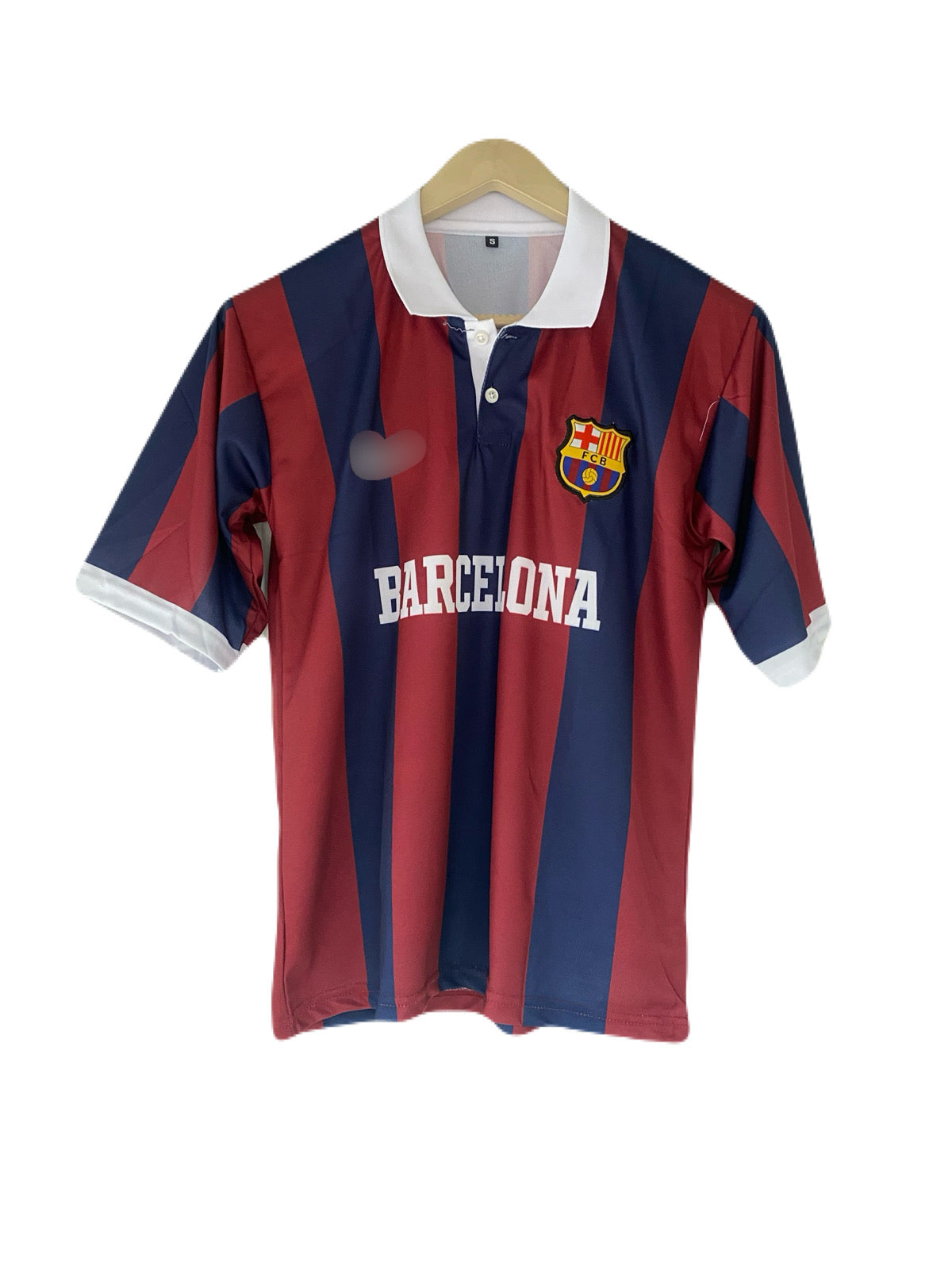 Messi Barcelona Five Sleeve collar Embroidery-