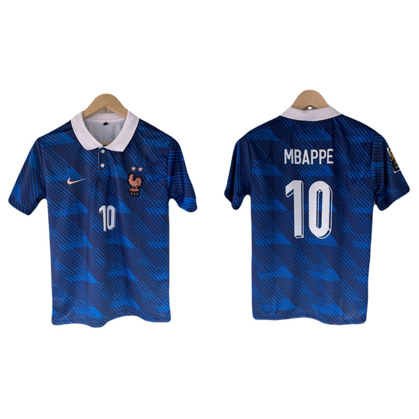 France 2026 World cup Home Mbappe Half sleeve collar Embroidery - P1621