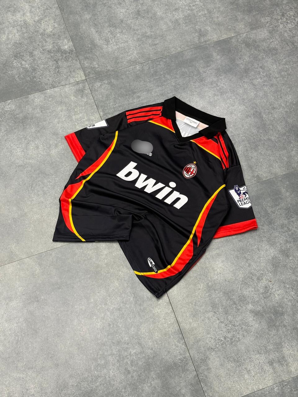 Ac milan 2006 Third kit ibrahimovic Premium Quality Collar Five Sleeve Sublimation Jersey -