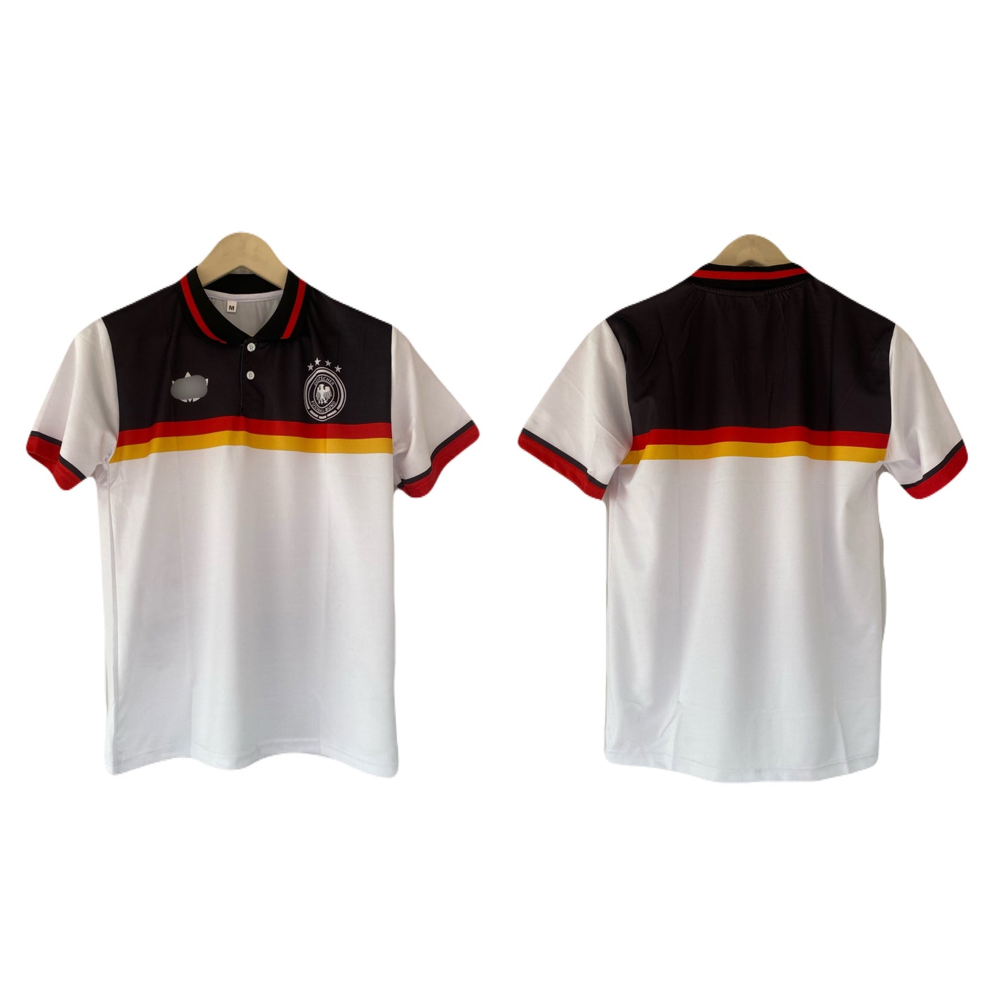 Germany plain half sleeve collar sublimation jersey