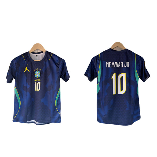 Brazil 2026 away Neymar jr Half sleeve Embroidery jersey  - P1629