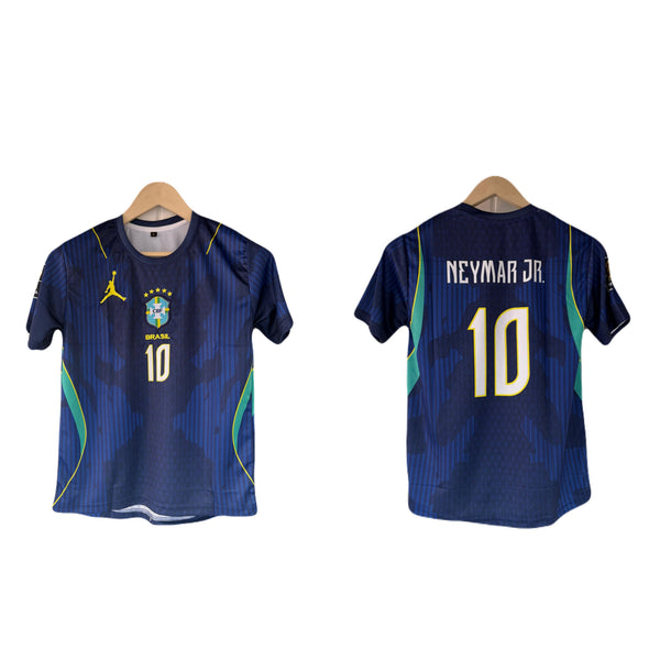 Brazil 2026 away Neymar jr Half sleeve Embroidery jersey  - P1629