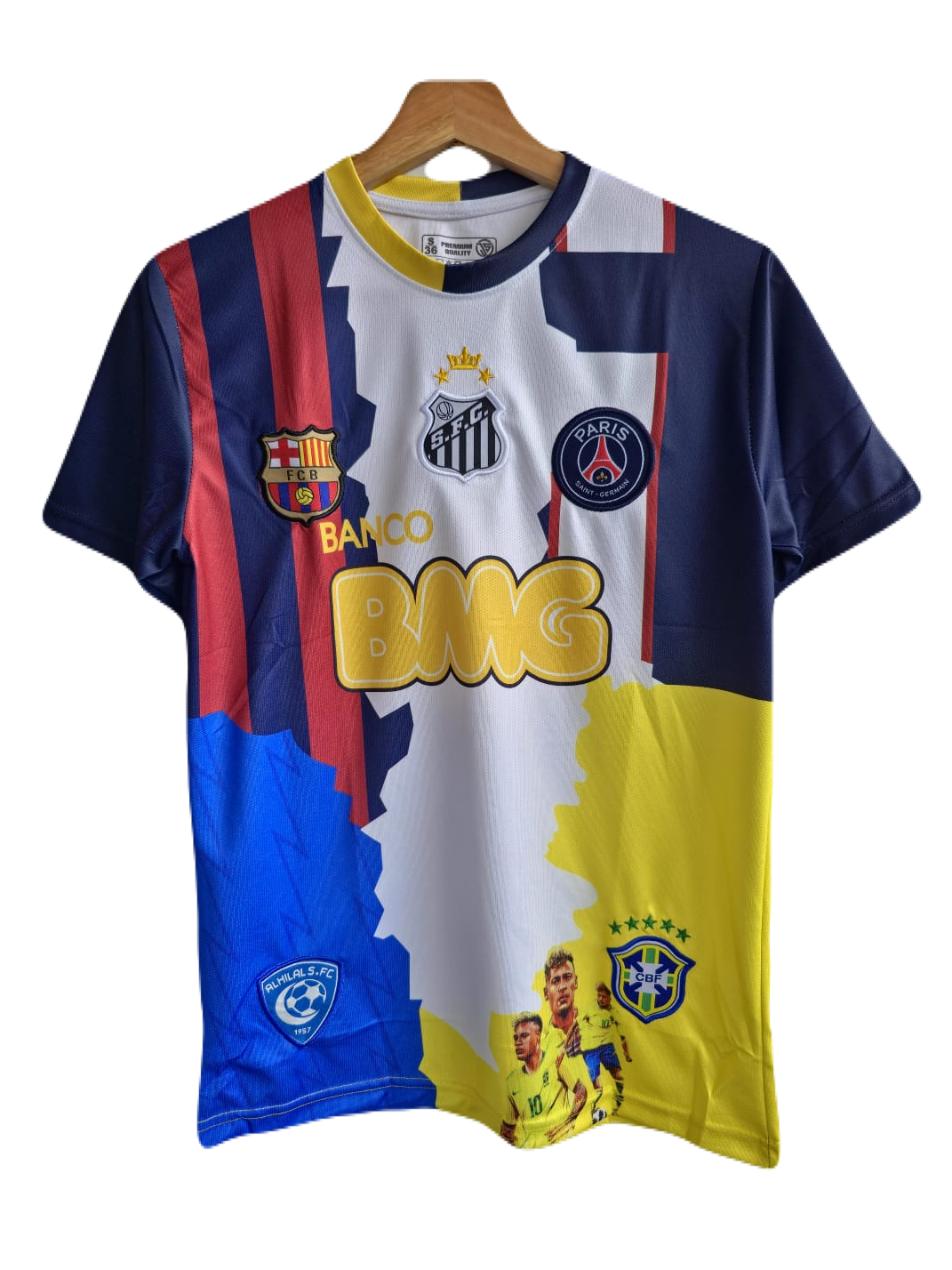 Neymar jr all time club jersey embroidery Limited edition P251