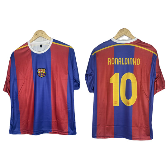 Fc Barcelona 2004-05 Home Kit Ronaldinho Five Sleeve - P464 bmg store