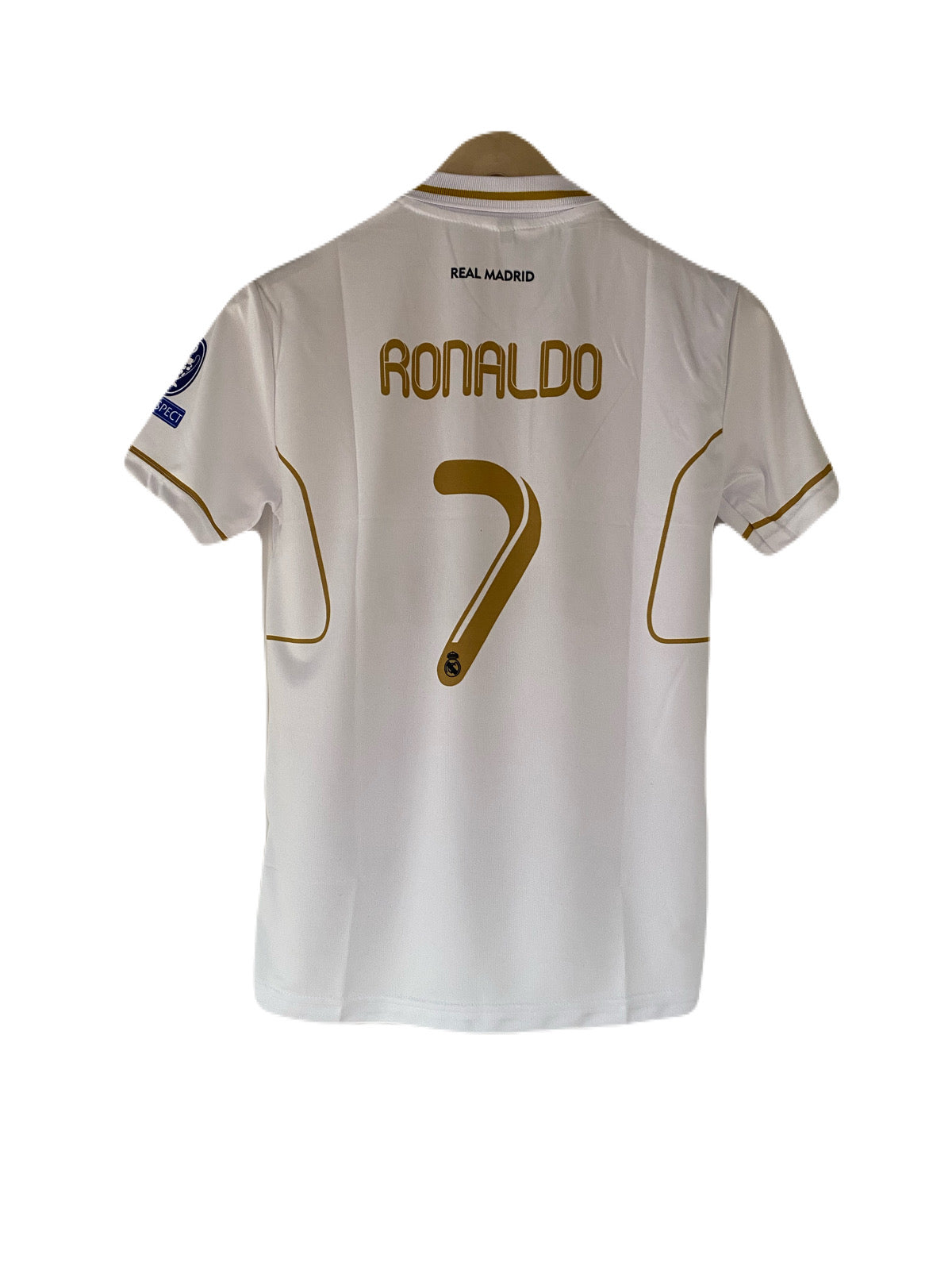 Ronaldo Real madrid half sleeve collar embroidery jersey -
