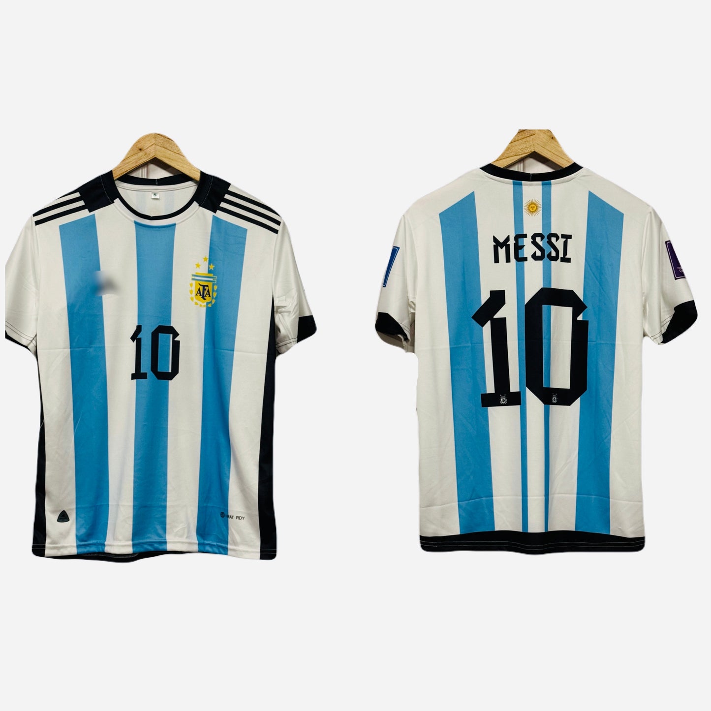 Argentina 2022 World Cup Kit Messi Half Sleeve - P818 bmg store