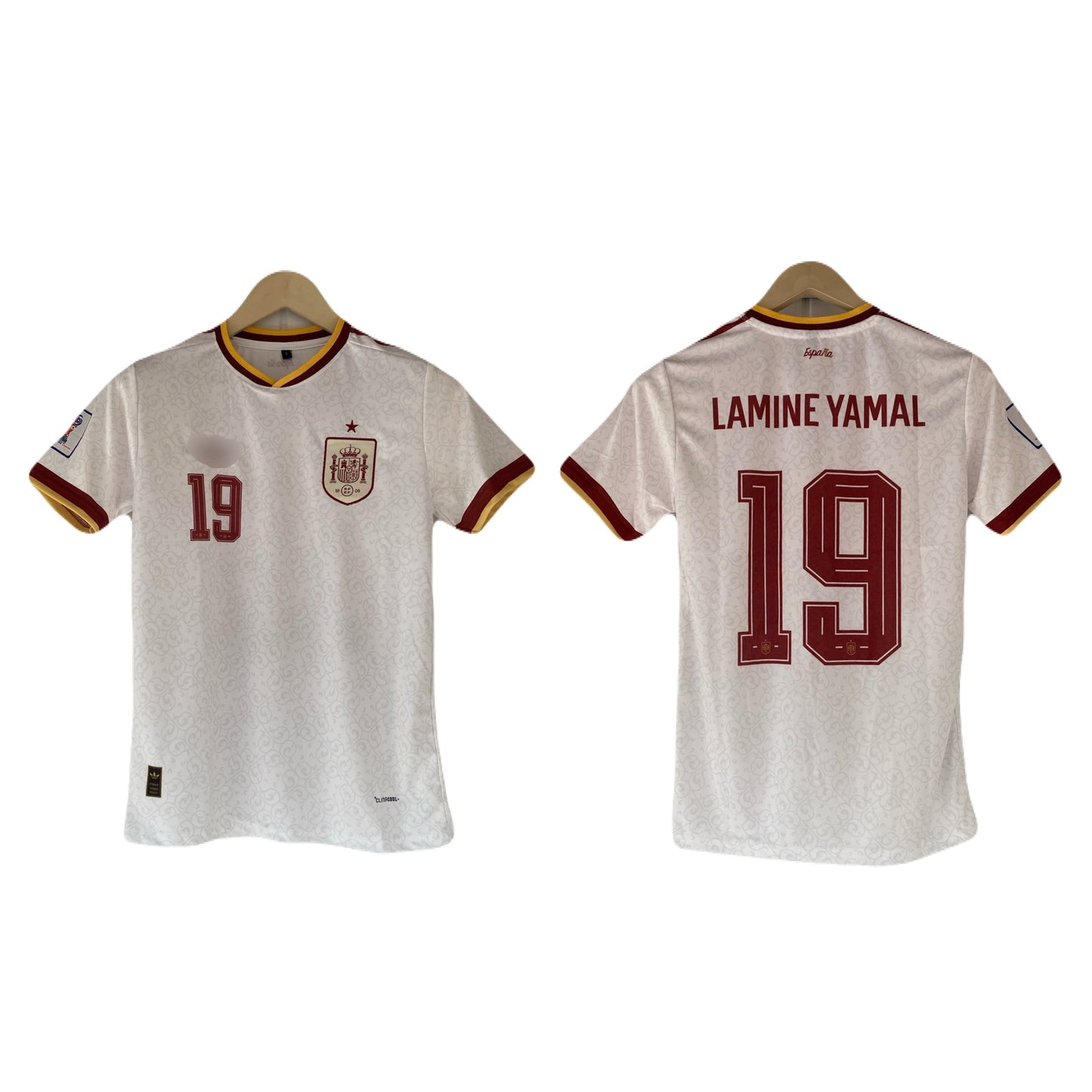 Yamal Spain 2026 World Cup Home Half Sleeve crew neck embroidery Jersey -