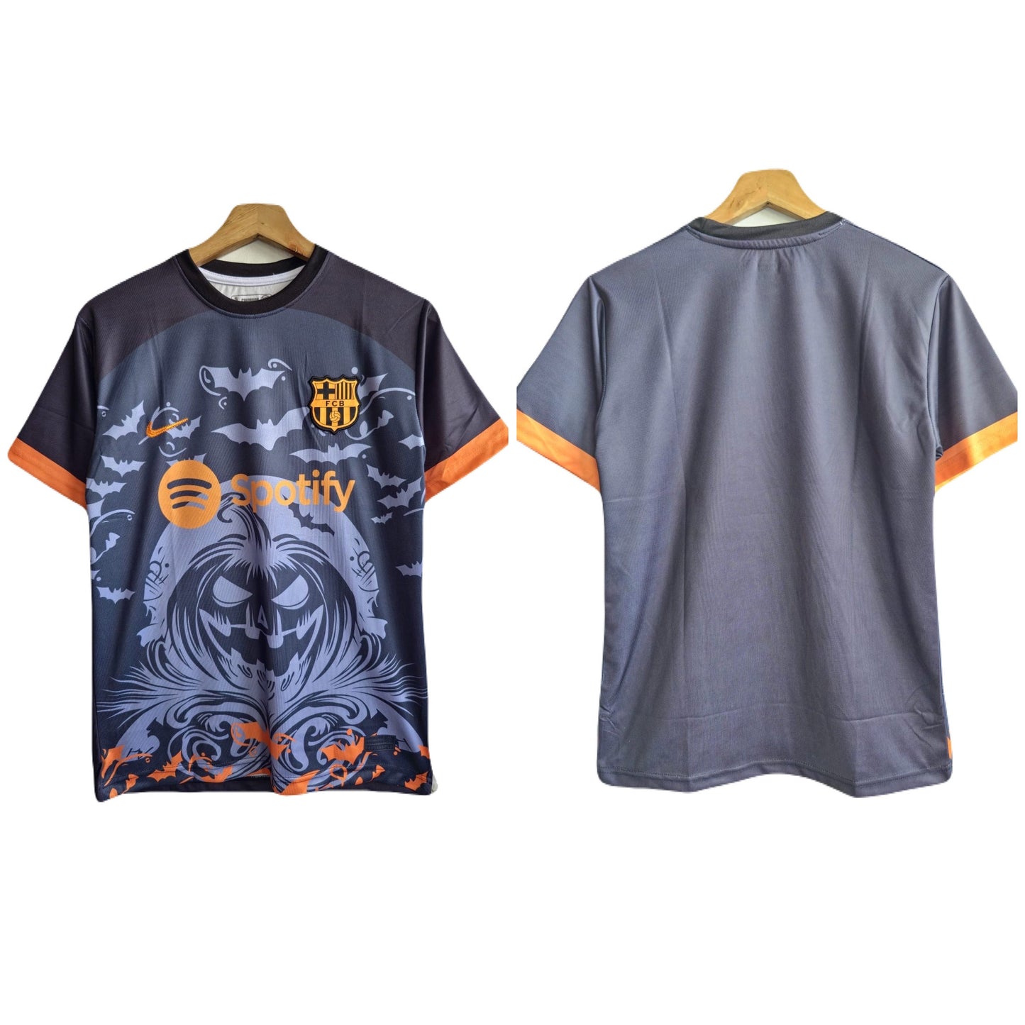 Fc Barcelona Halloween special edition half sleeve Embroidery P516 - bmg store