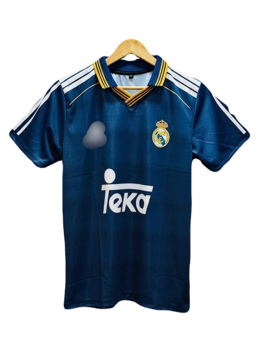 Real madrid away Carlos Half Sleeve collar Sublimation - Ms Retro Store
