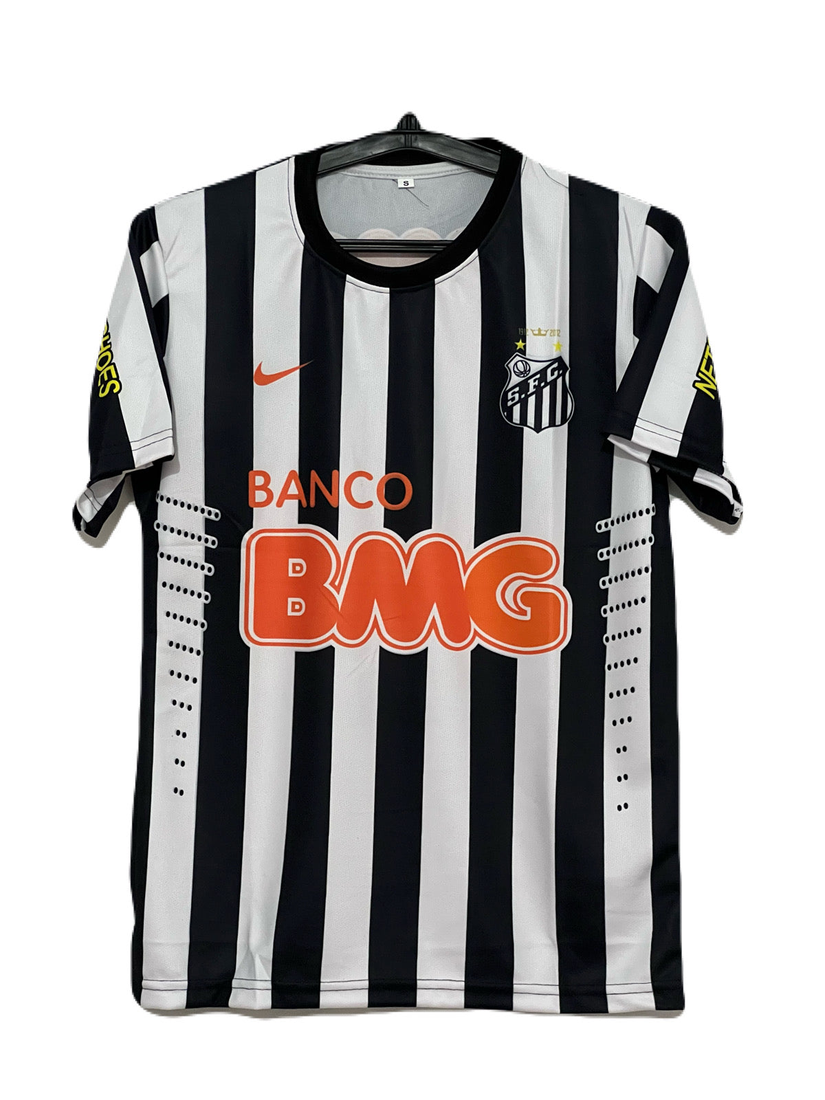 neymar Santos  black and white 2012 half sleeeve -