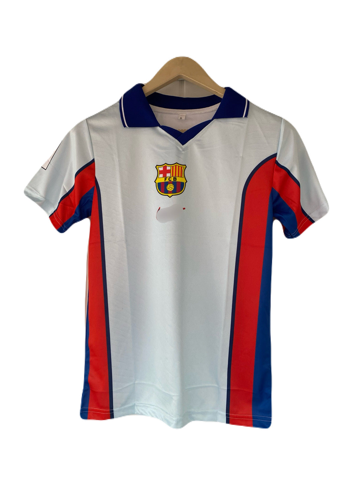 Ronaldinho Barcelona half sleeve collar sublimation jersey - P2218