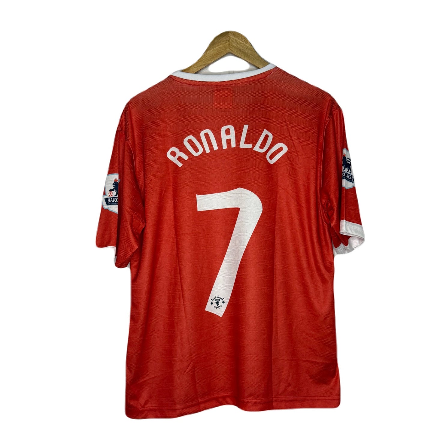 Manchester United 2006-07 Home kit Ronaldo Embroidery Five Sleeve  - P788