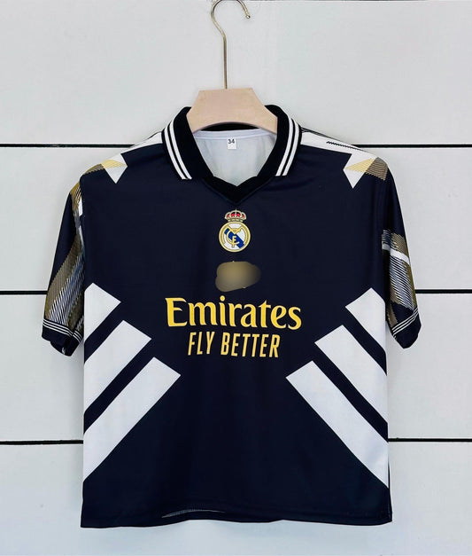 Real madrid ronaldo Kids five sleeve collar sublimation jersey - P2000