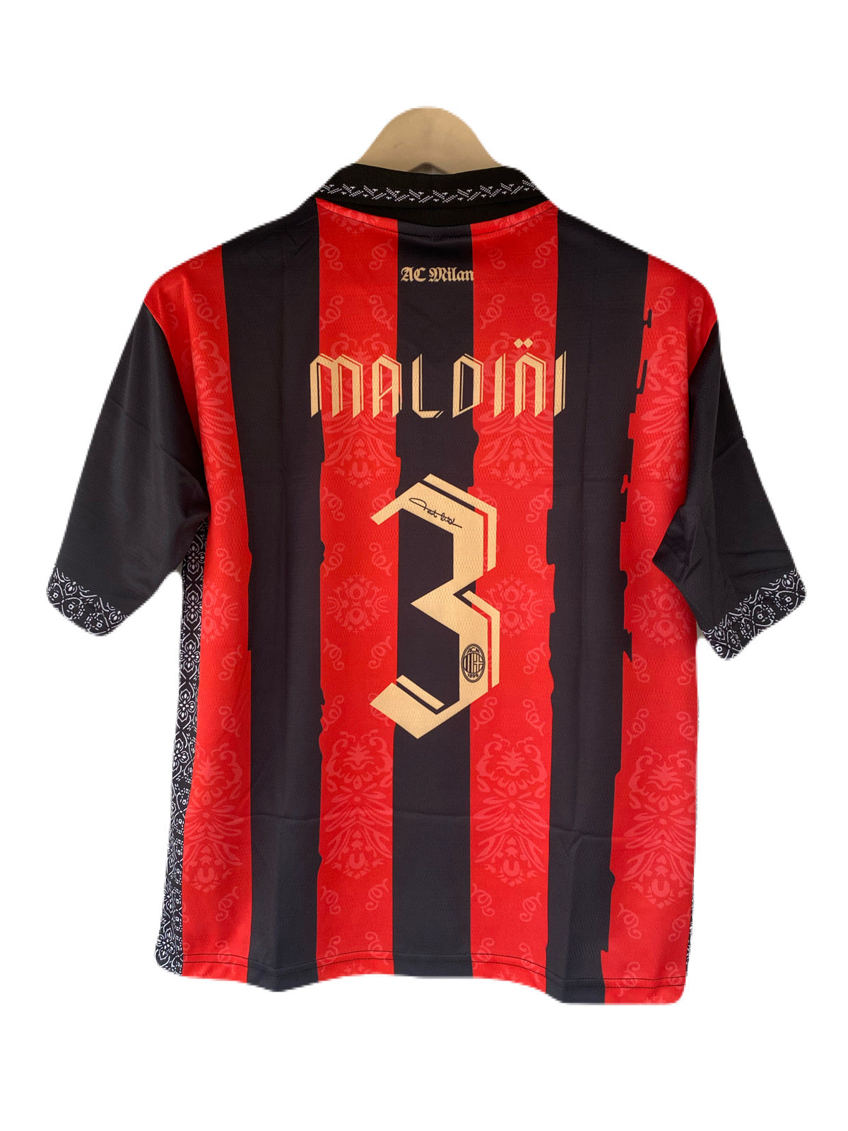 Maldini Ac milan Five sleeve Collar Sublimation jersey- P2217