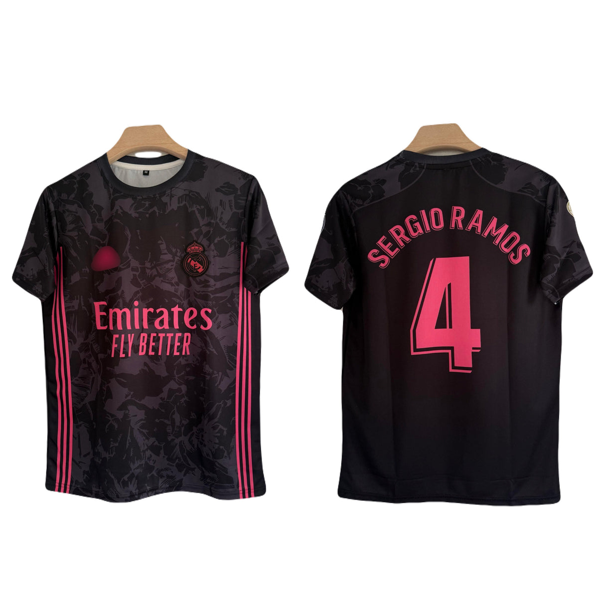 Sergio Ramos Real Madrid 2020-21 Away Jersey Half Sleeve Embroidery- P2608 | BMG STORE