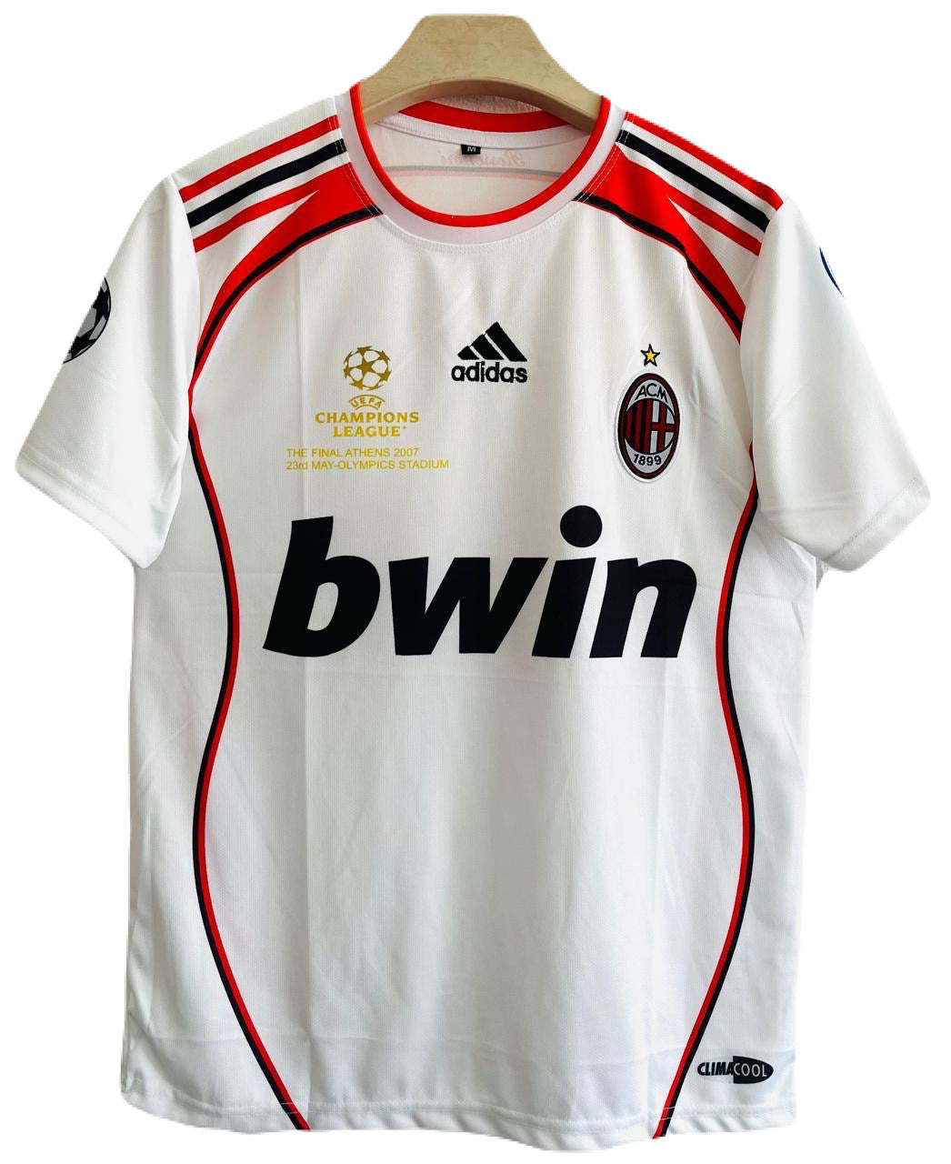 Ac milan 2006-07 Away kit Kaka Embroidery Half sleeve P327 - Ms Retro Store