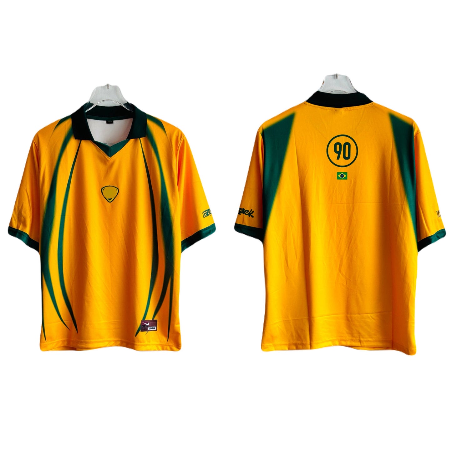 Brazil Special Edition kit plain back Five Sleeve collar Embroidery- P2331