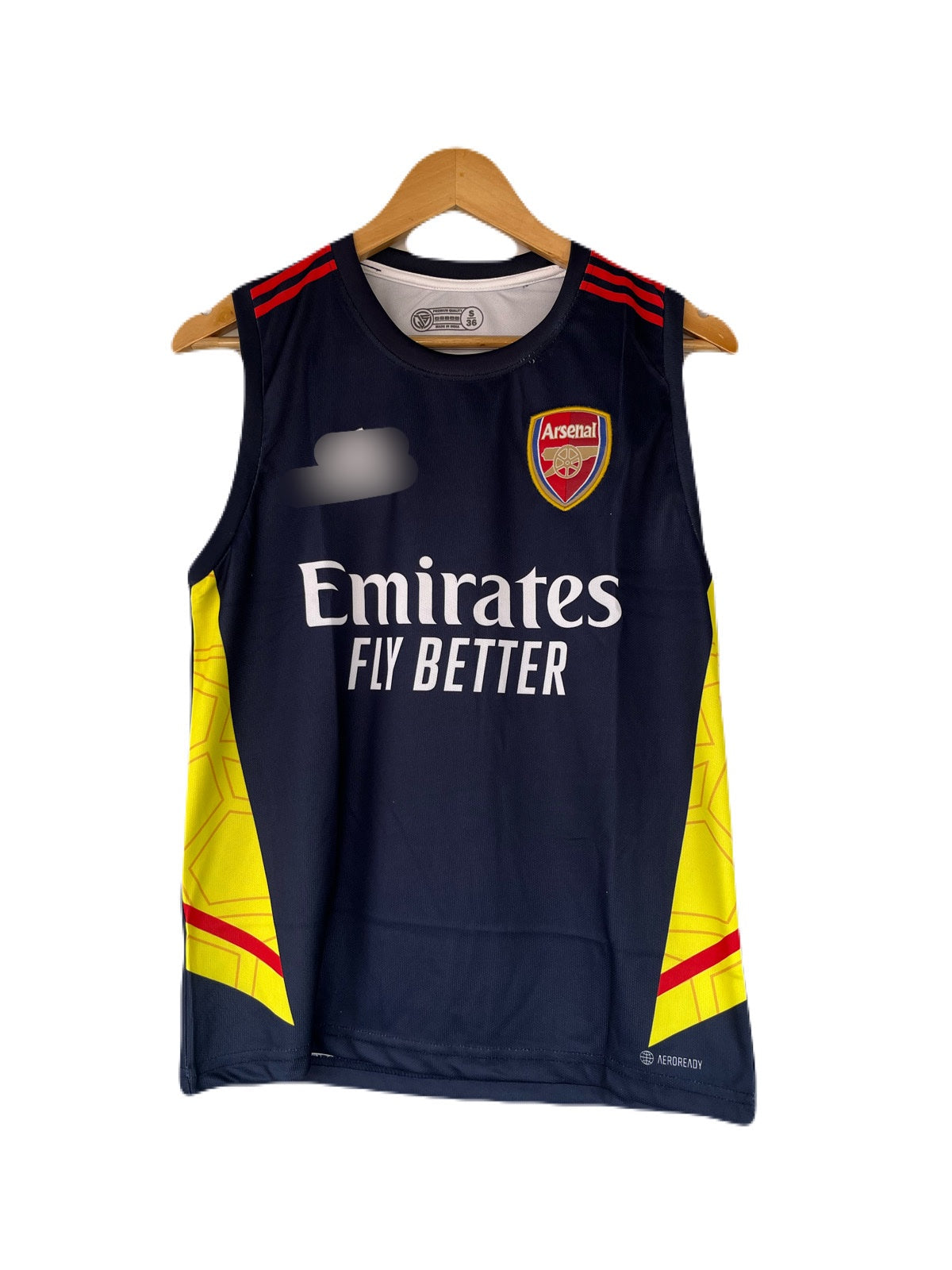 Arsenal plane back sleevless bibs embroidery -  P1563