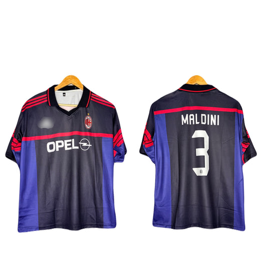 Ac Milan Home Kit Maldini Retro Kit Five Sleeve - bmg store