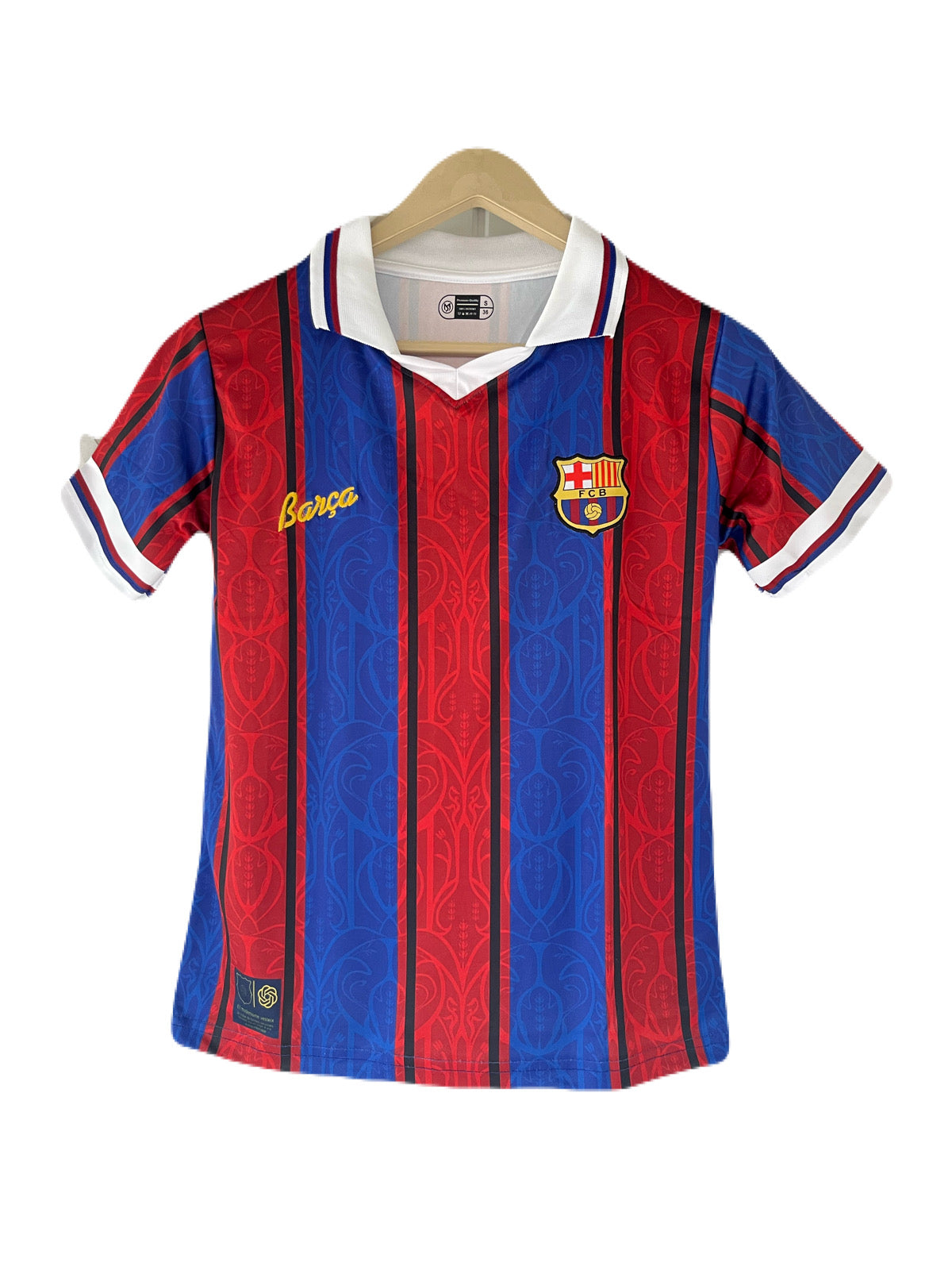 Neymar  Barcelona 125th Anniversary Kit Half Sleeve embroidery -