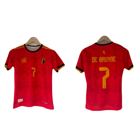 Belgium 2026 World Cup Home De Bruyne Half Sleeve Sublimation Jersey - P1607