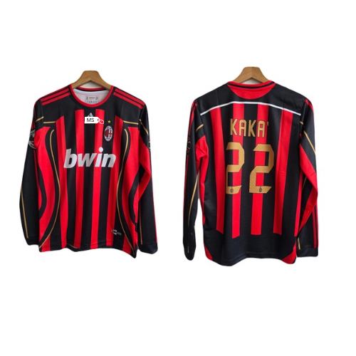 Ac milan 2006/07 home jersey kaka full sleeve P72