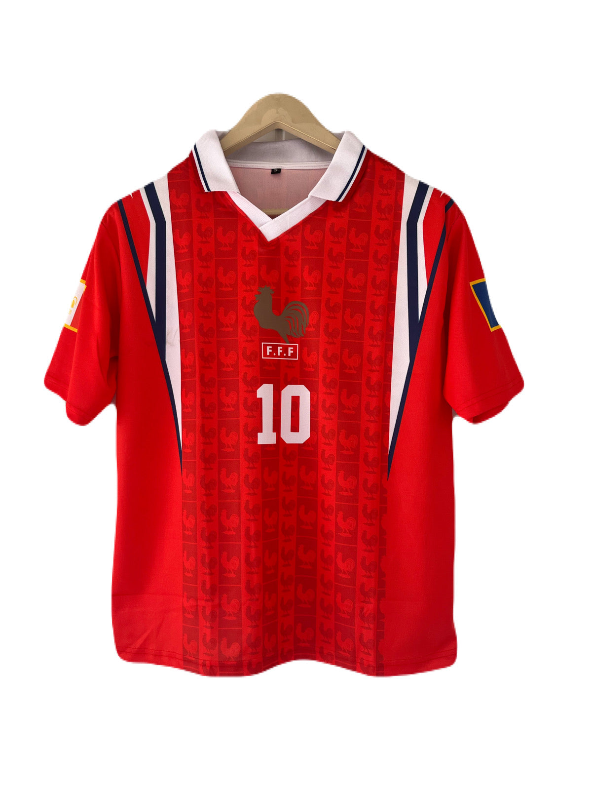France 1998/2000 Zidane special edition Five Sleeve  collar Sublimation Jersey - Ms Retro Store
