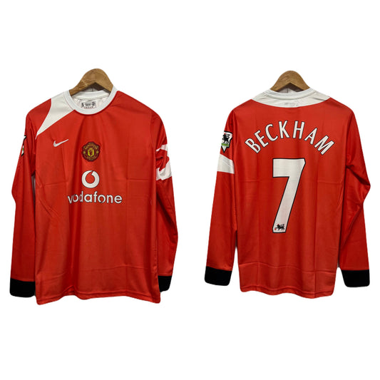 Manchester United 2004-05 home kit Beckham Full sleeve - P660 bmg store
