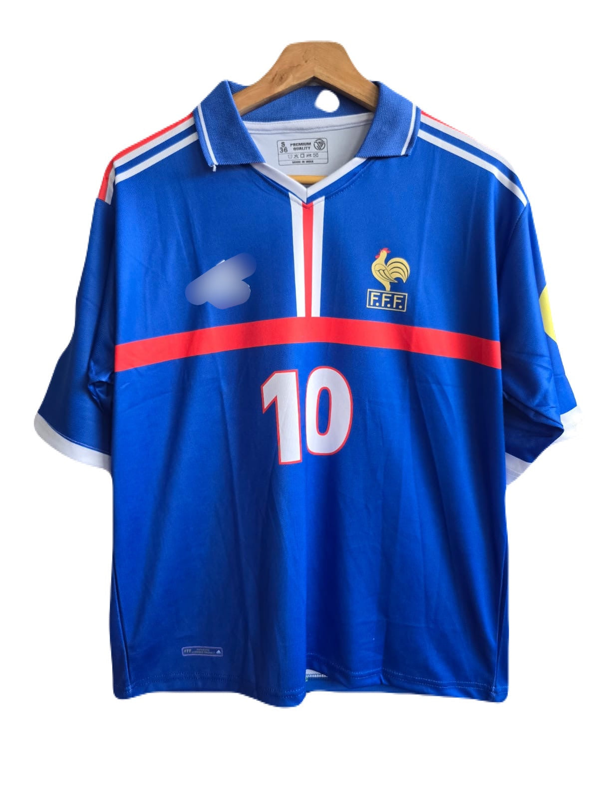 France 2000-01 home jersey Zidane Five Sleeve - P1335