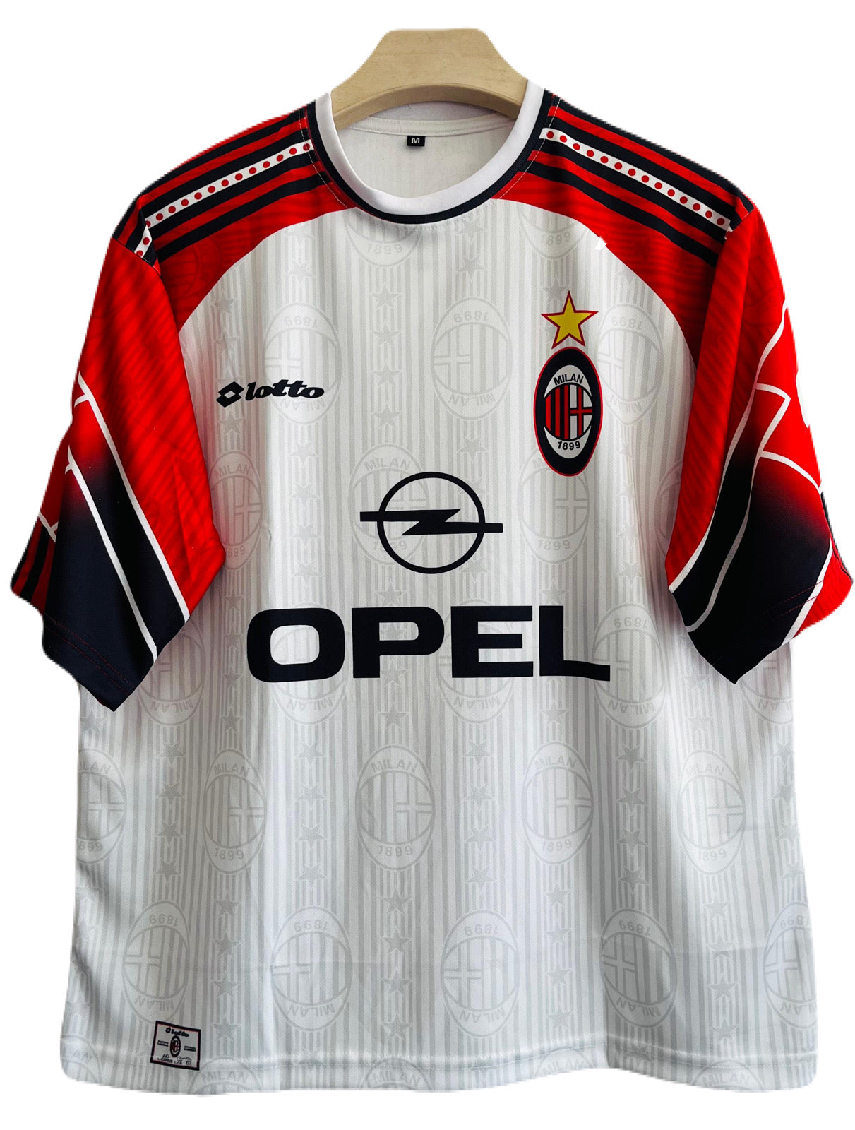 Ac milan 1997/98 away kit five sleeve - P195 bmg store