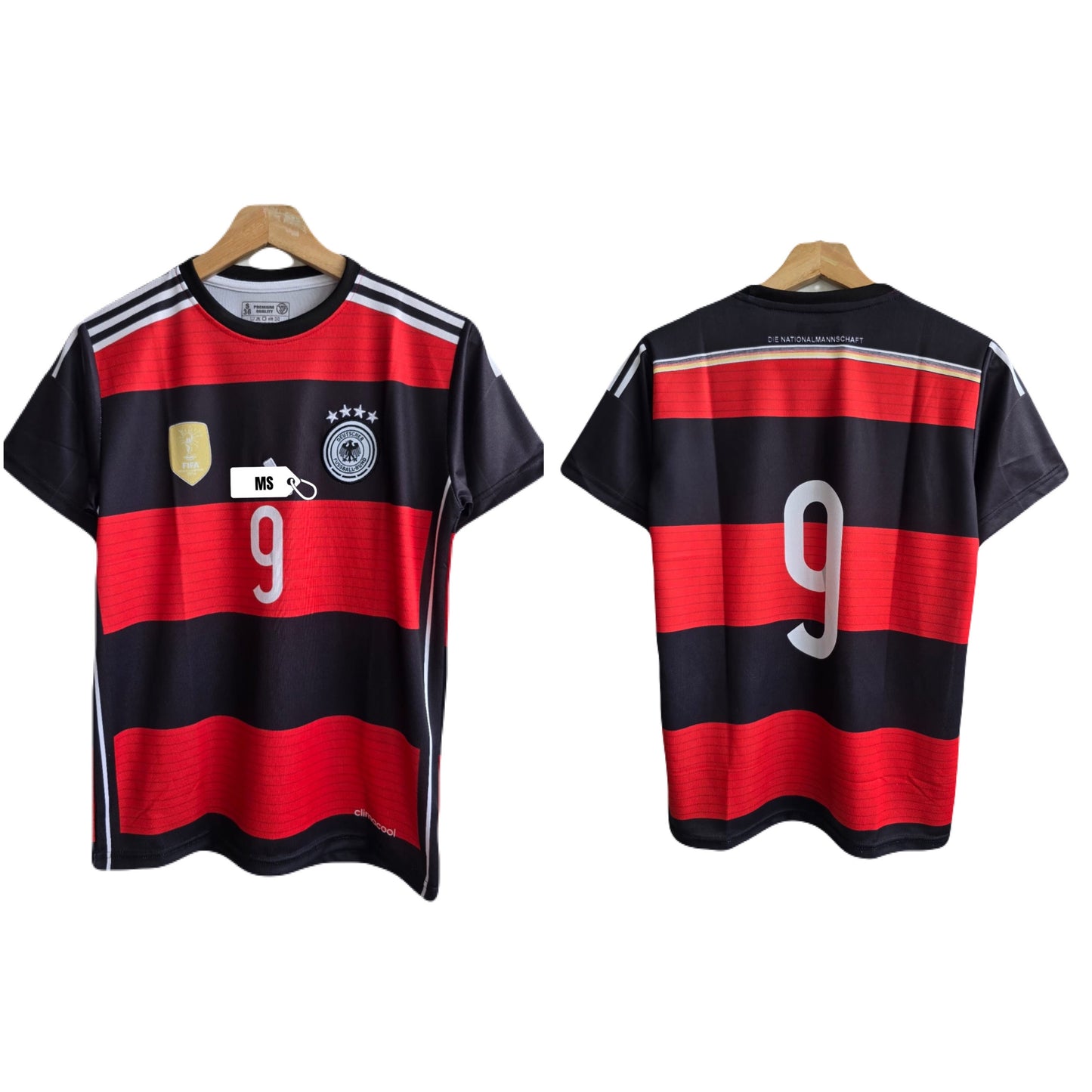 Germany 2014 away kit number 9 jersey - P616