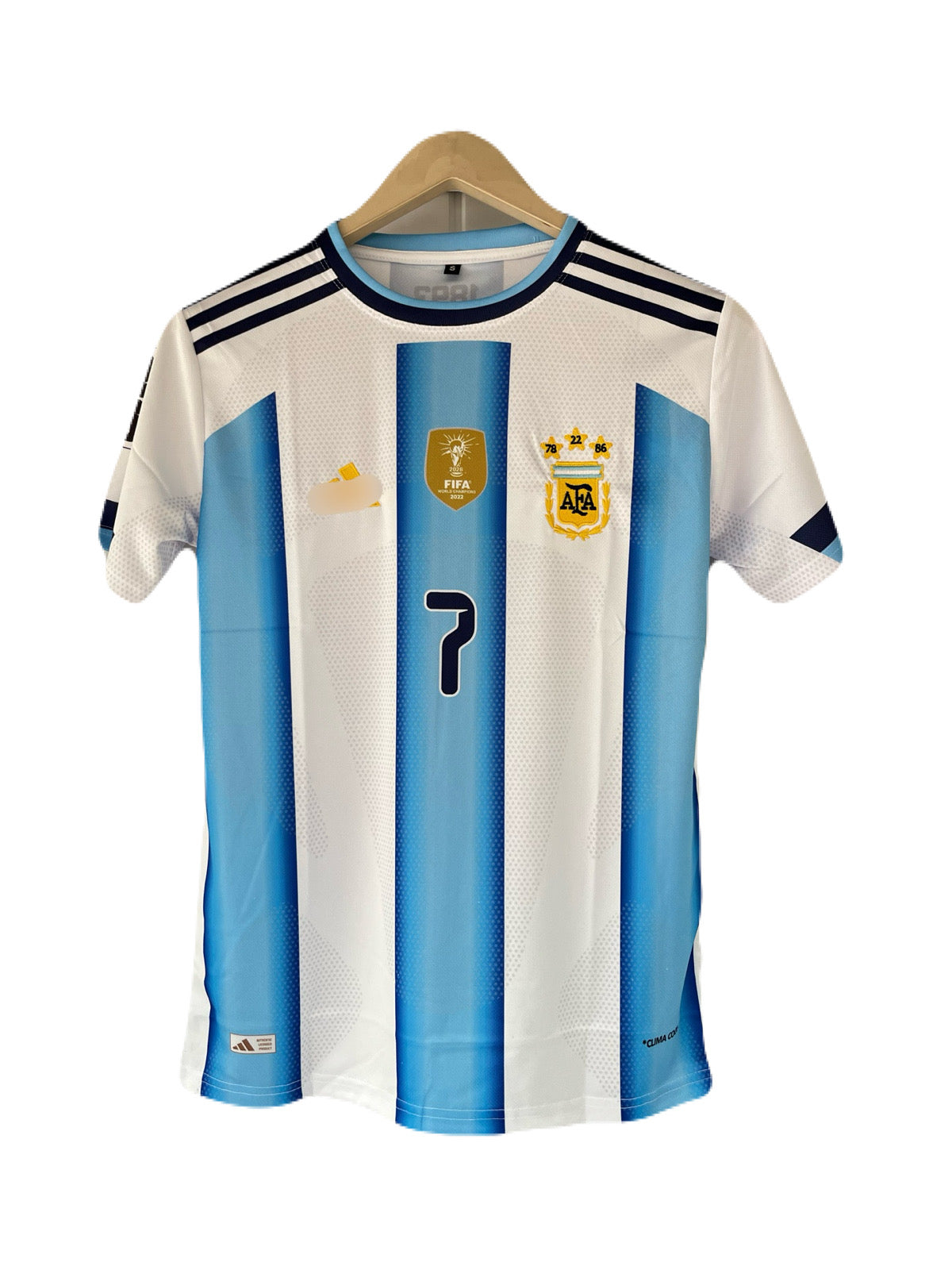 De Paul Argentina 2026 World Cup Home Half sleeve embroidery jersey -