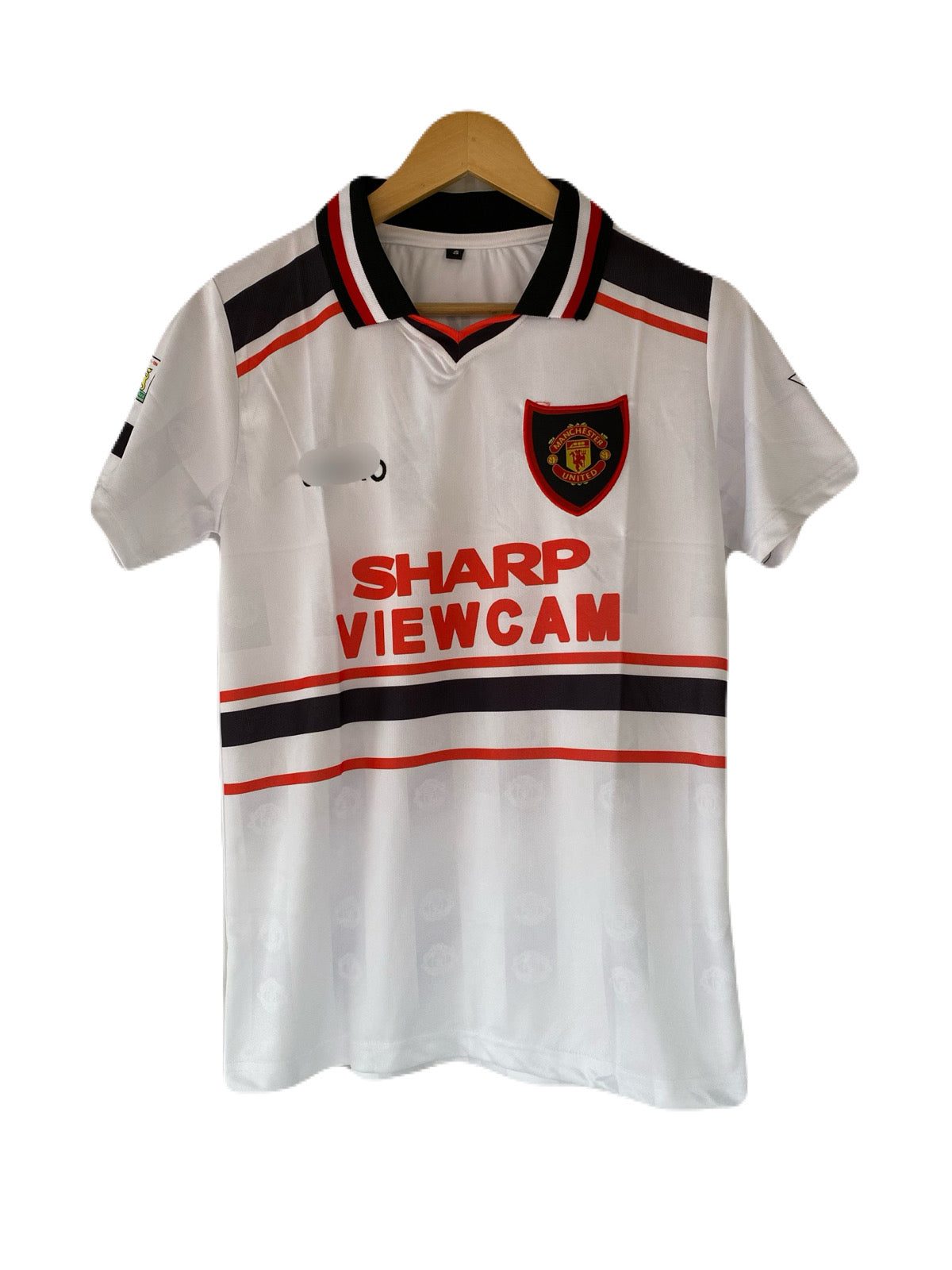 Beckham Manchester United home Half sleeve Collar Embroidery Jersey - P2075
