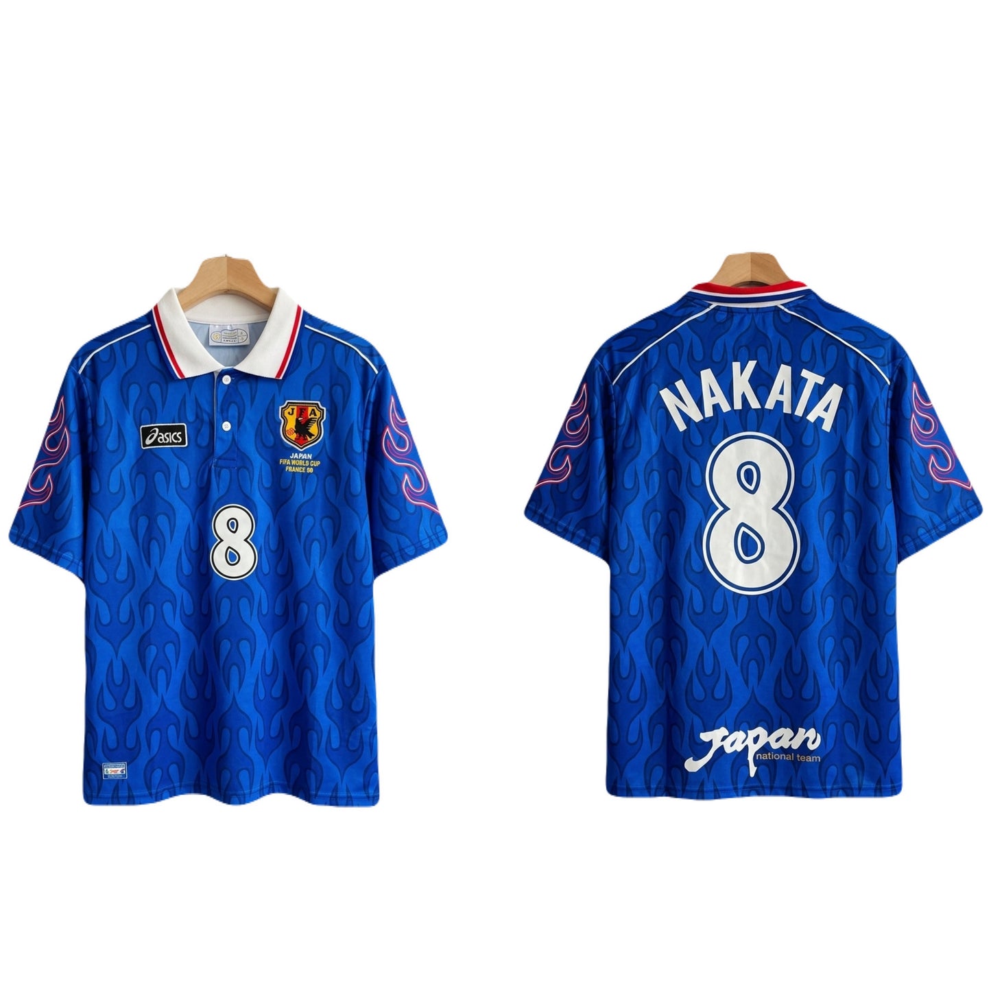 Japan nakata 1998 worldcup  Fivesleeve Embroidery - P1535 ms retro store