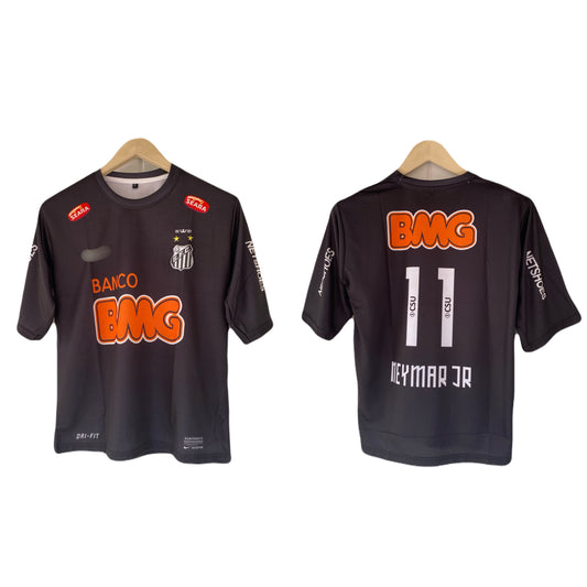 Neymar Jr Santos Fc 2011-12 Away Kit Embroidery Five Sleeve - P2686 | BMG STORE