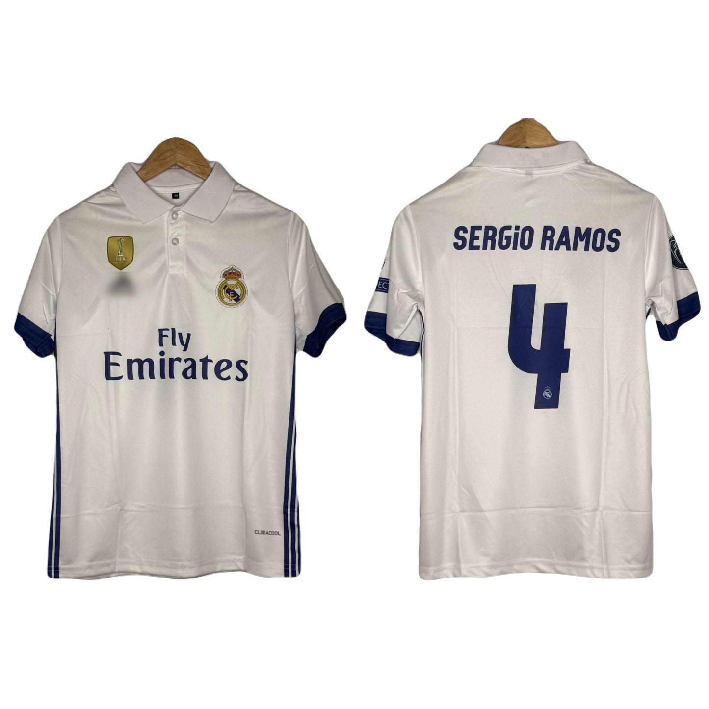 Real Madrid 2016-17 Home Kit S.Ramos Half Sleeve - P827 bmg store