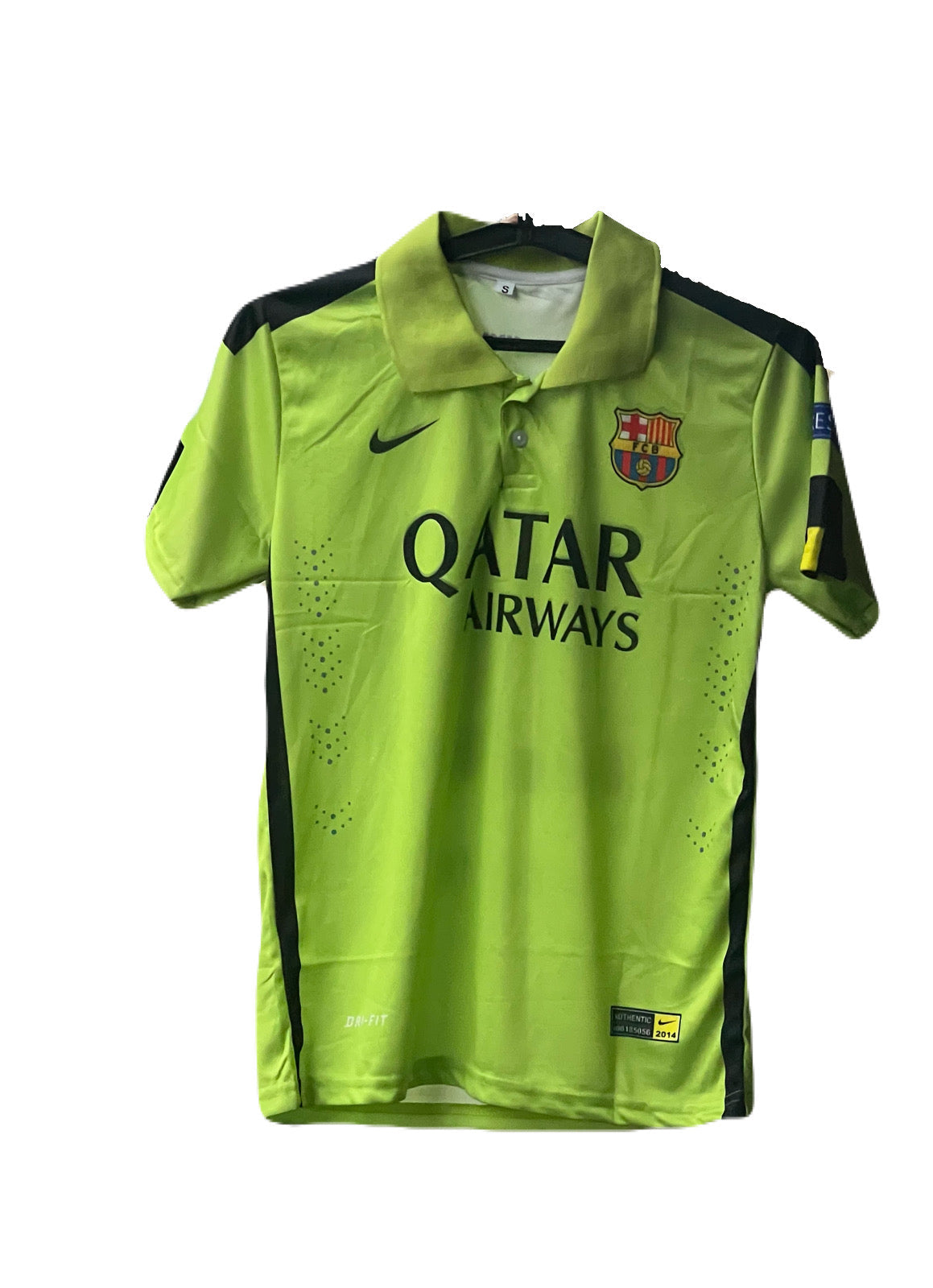 Barcelona Messi 2014-15 third kit collar type half sleeve P145 - bmg store